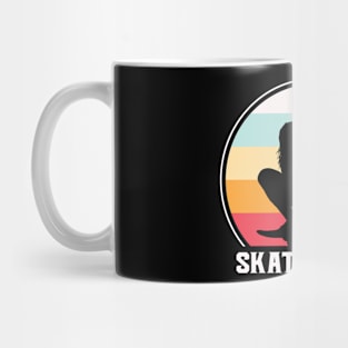 Retro Sunset Skater Girl Mug